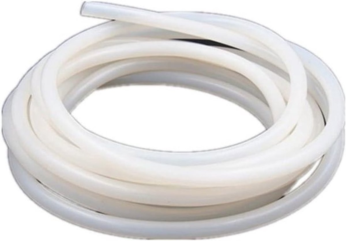 Siliconen Buis - Voedselveilig - 4mm ID 6mm OD - Wit - Luchtslang - Pomp Transfer - Geschikt voor - 1,5 meter - compatibel voor merk