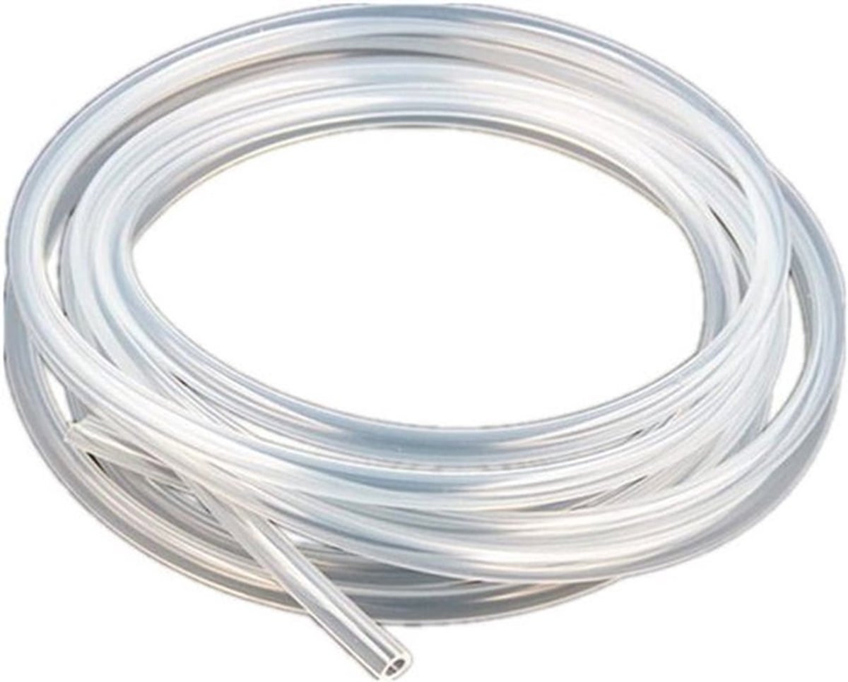 Transparante siliconen luchtslang - Pompoverdracht - Voedselveilige siliconen buis - Geschikt voor diverse toepassingen - Transparante siliconen 3 mm ID 5 mm OD 5 ft - Flexibele siliconen buis - 1,5 meter lengte