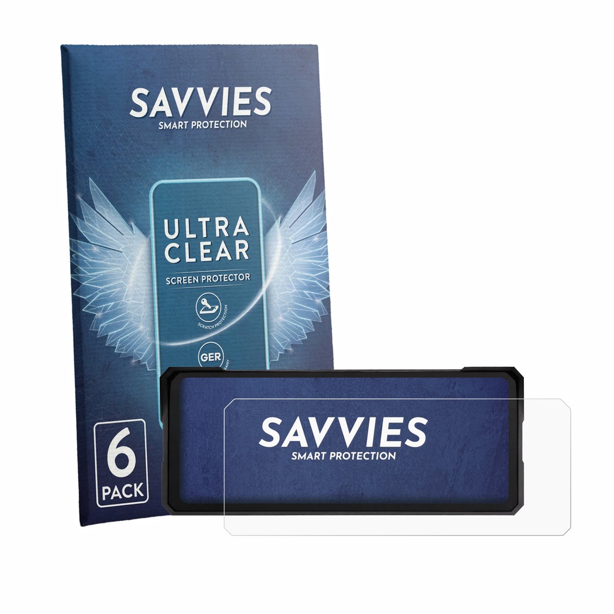 Savvies - Screenprotector voor Jansite MT36 8.1" - Folie Beschermfolie transparant 6 Stuks