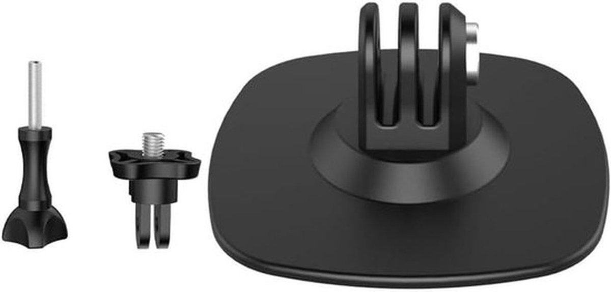 - Sportcamera-accessoires - Helmmontagebasis - Flexibele kleefactiecamerabevestiging - Compatibel met een breed scala aan modellen.
