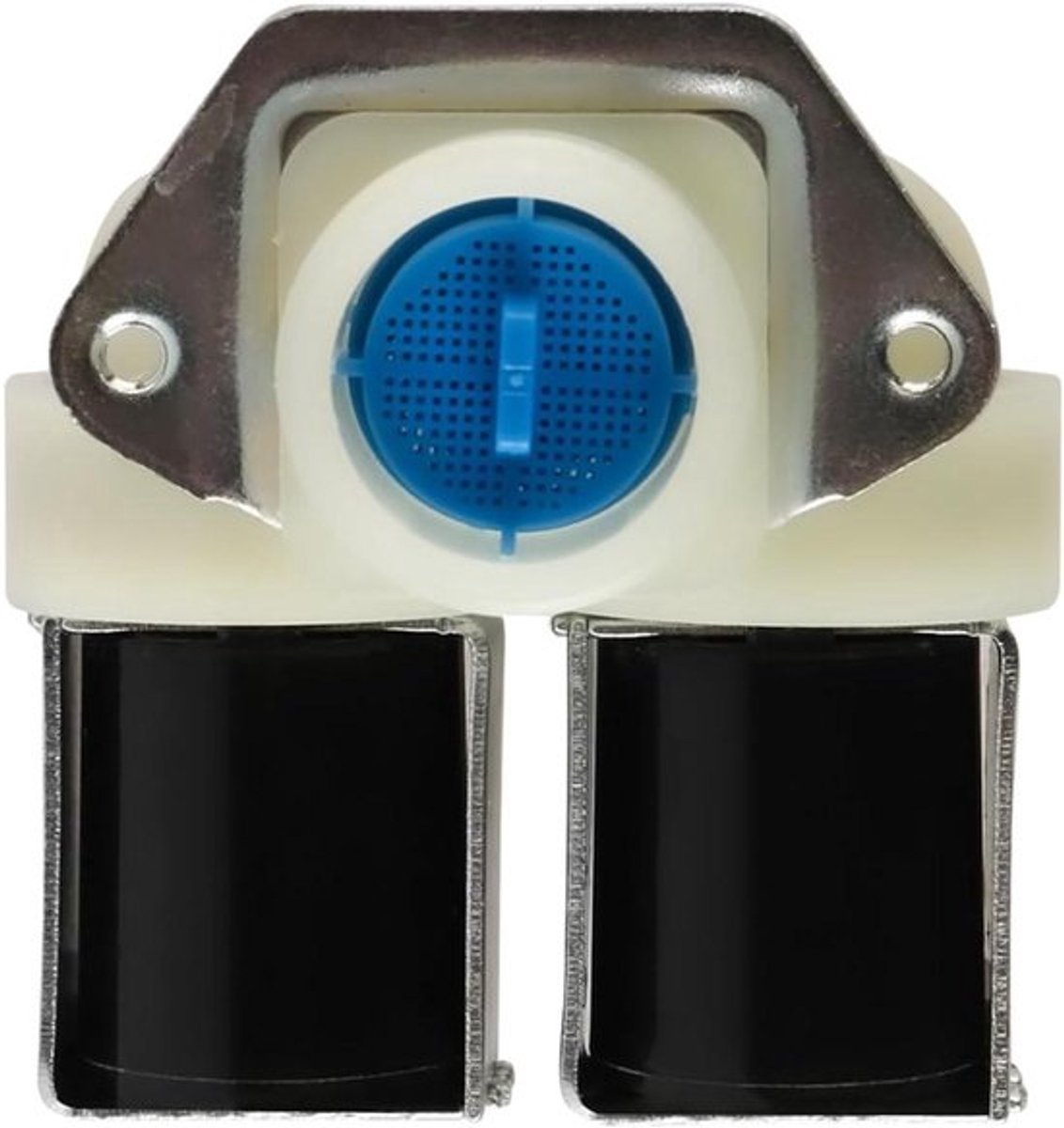 Inlaatklep - Wasmachine - Dubbele Solenoïdeklep - AC220-240V - Elektromagnetische Klep - Geschikt voor - Volautomatische Wasmachines - Universele - Frequentie 50/60Hz - Twee Inlaat en Eén Uitlaat