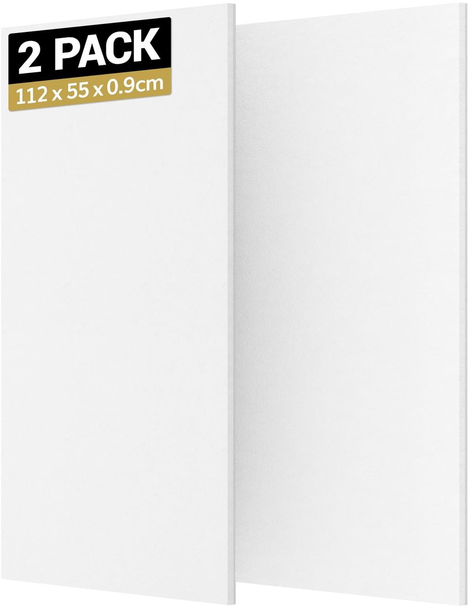 Solidchoice - Set van 2 Zelfklevende Geluidsabsorberende Panelen 112 x 55 cm