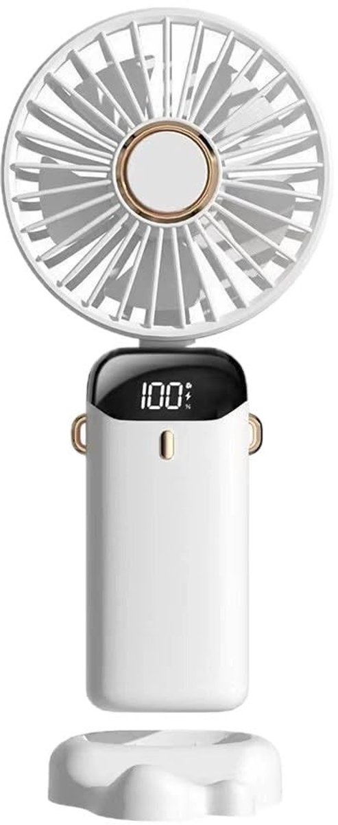 Solidchoice - Draagbare Mini Ventilator met Oplaadbare Batterij