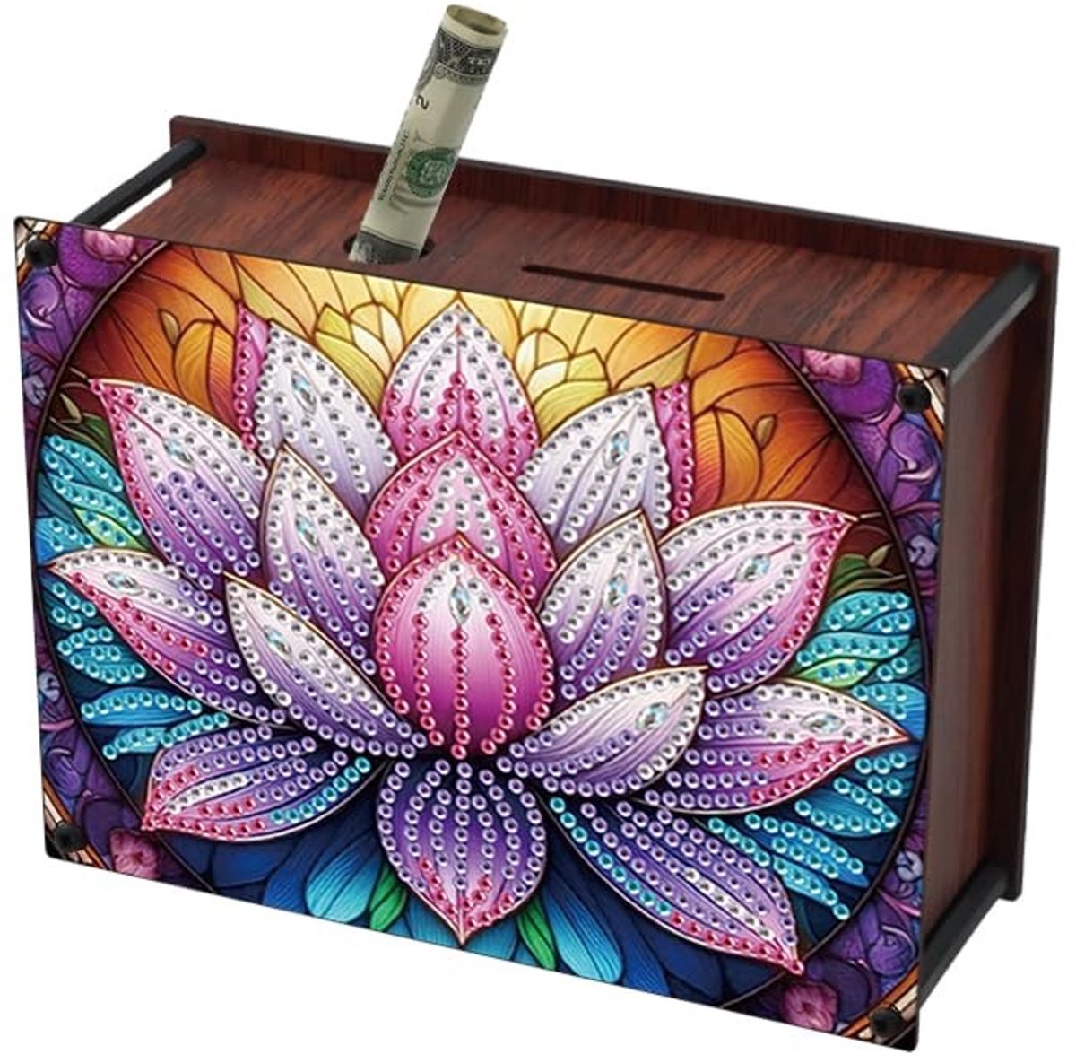 Solidchoice - Diamond Painting Spaarpot 16 x 12 cm Creatieve Geldbox