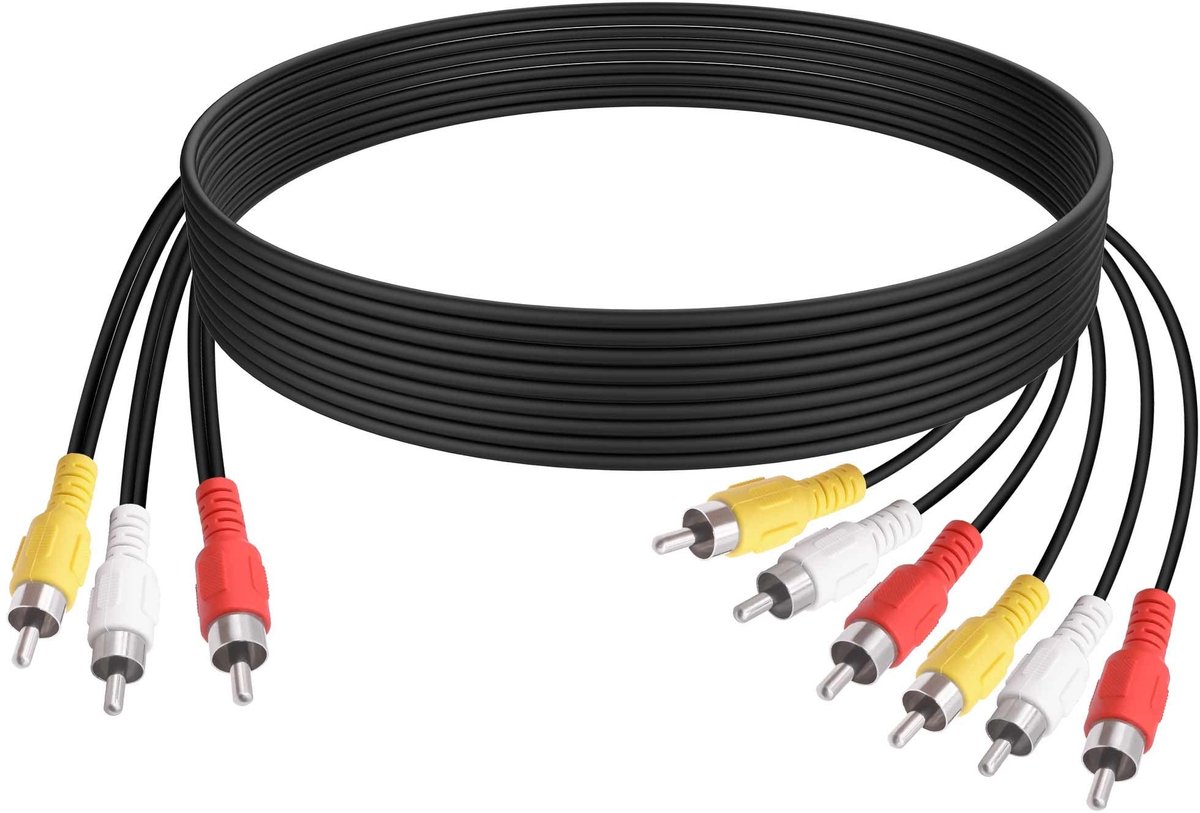Solidchoice - RCA AV Splitter Kabel Adapter - 1,5m voor Audio en Video