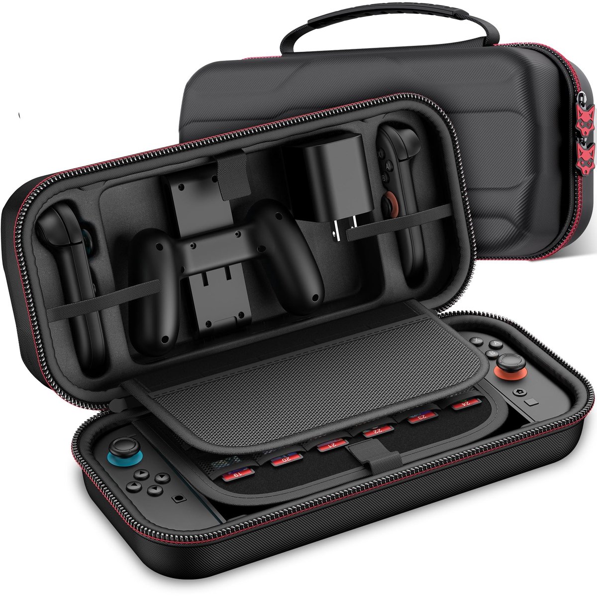 Solidchoice - Draagtas voor Nintendo Switch 2 met Ruimte voor Accessoires