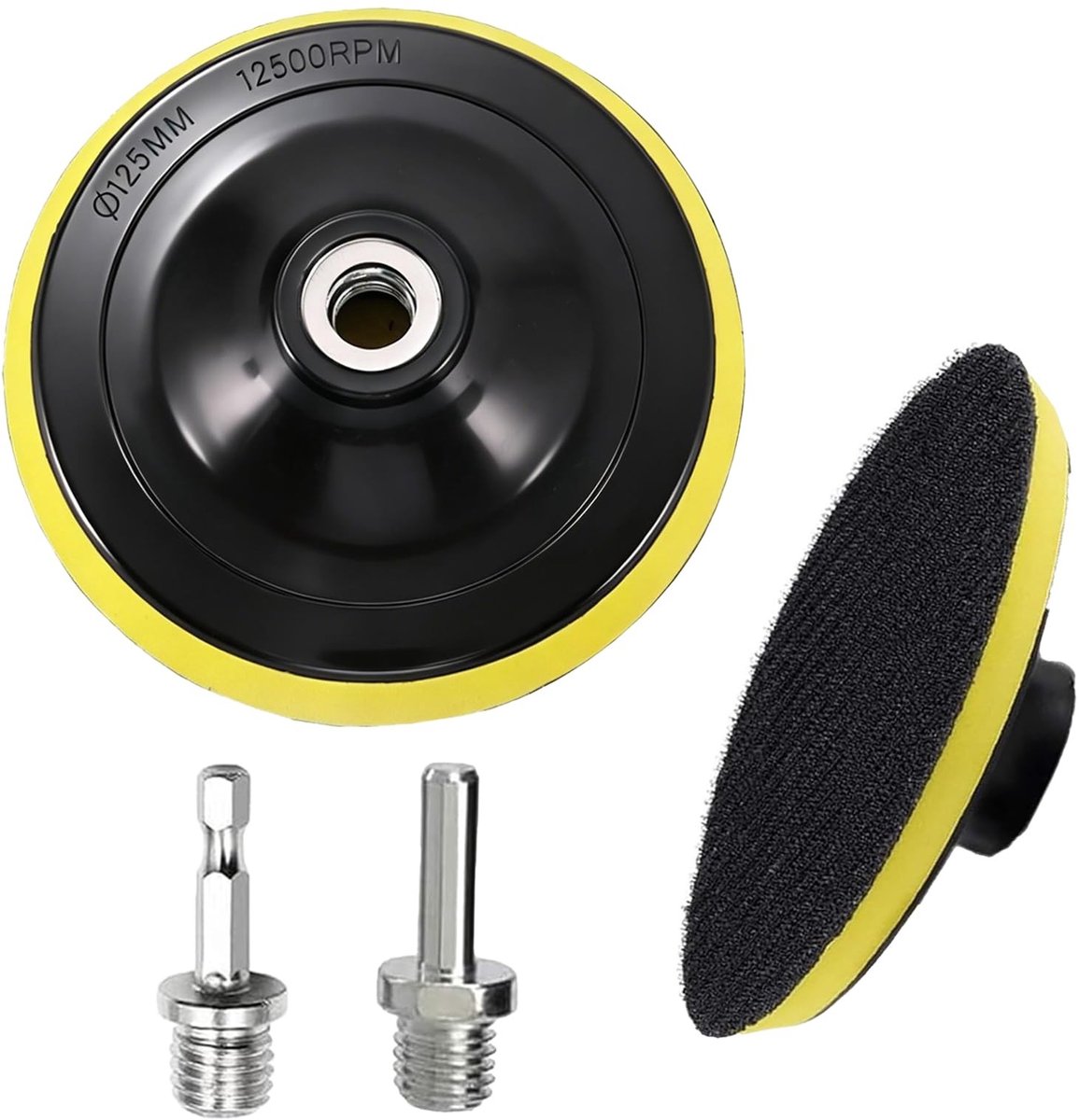 Solidchoice - Set van 2 Schuur- en Polijstschijven 125 mm