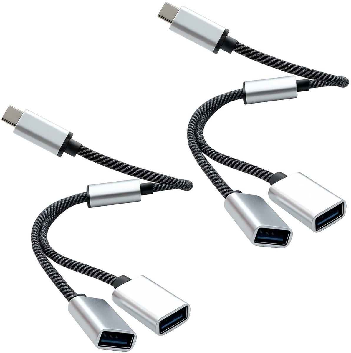 Solidchoice - 2 Stuks USB C Splitter 1 naar 2 Adapter