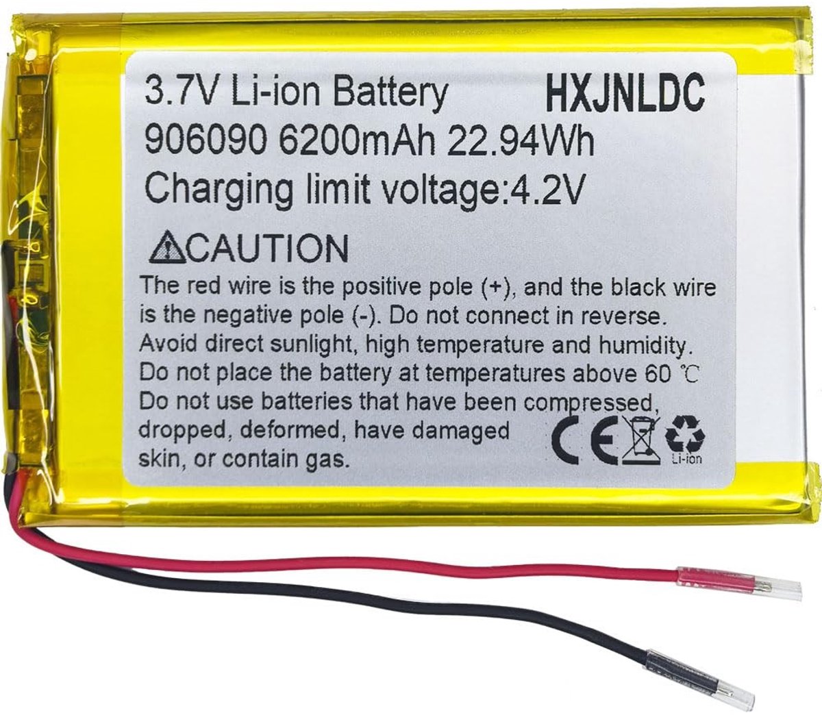 Solidchoice - Oplaadbare Lithium Polymer Batterij 3.7V 6200mAh voor DIY Elektronische Producten