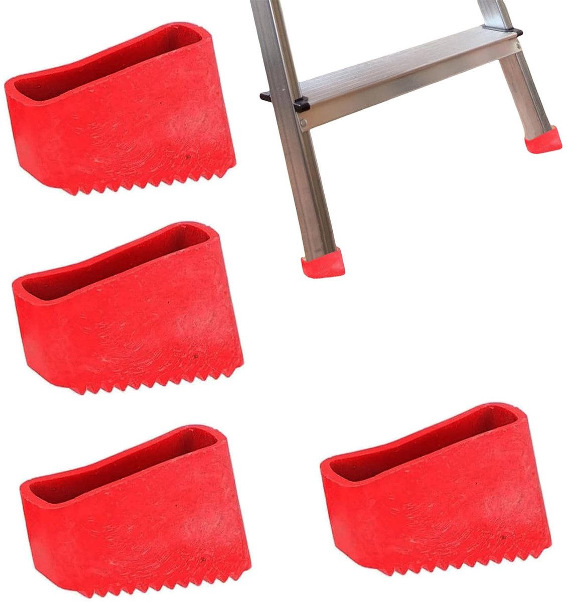 Solidchoice - Set van 4 Rubber Voetdoppen voor Ladders en Meubels