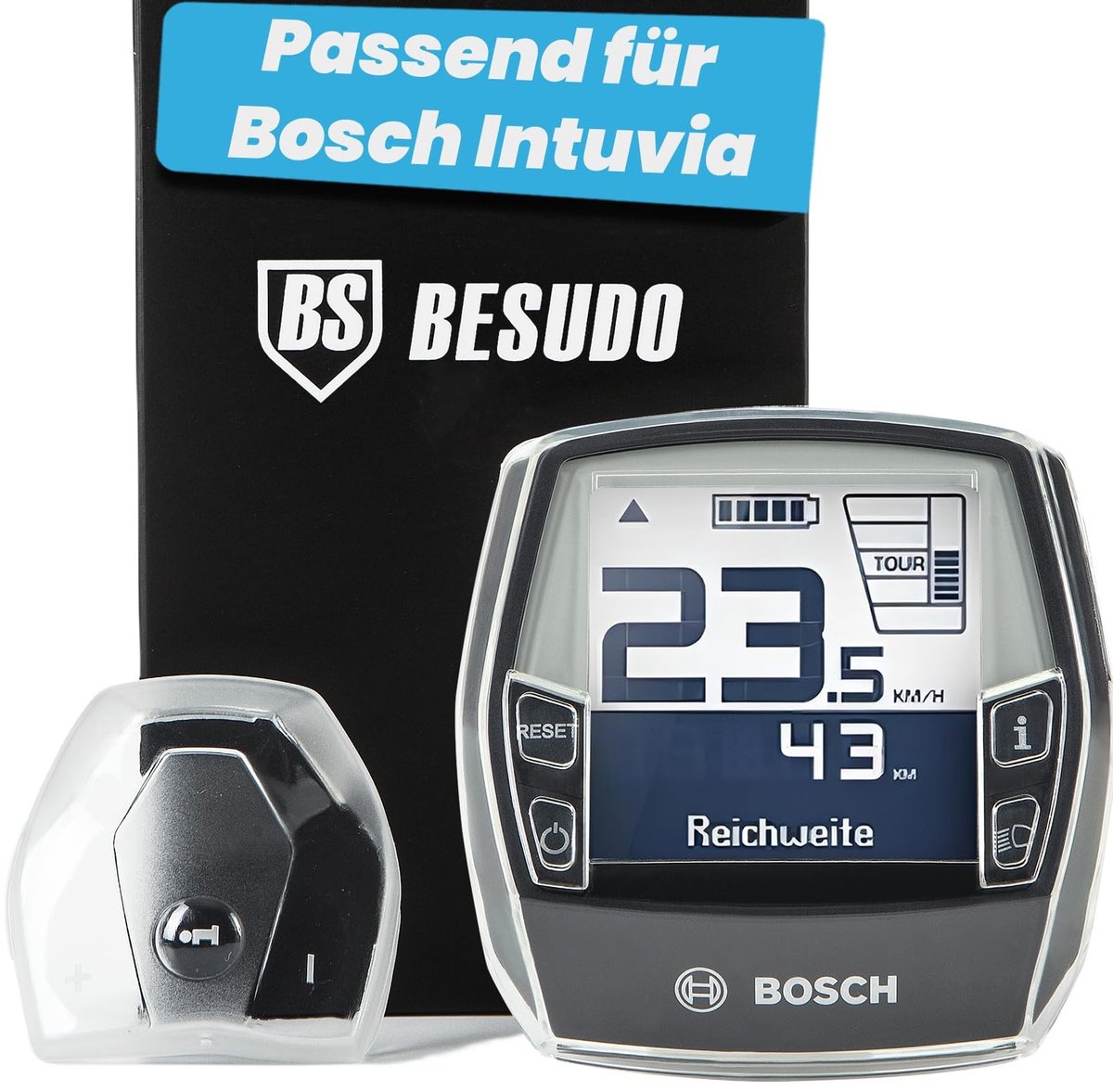 Solidchoice - Beschermcase Set voor Bosch Intuvia Display en Control Unit - E-bike Accessoire