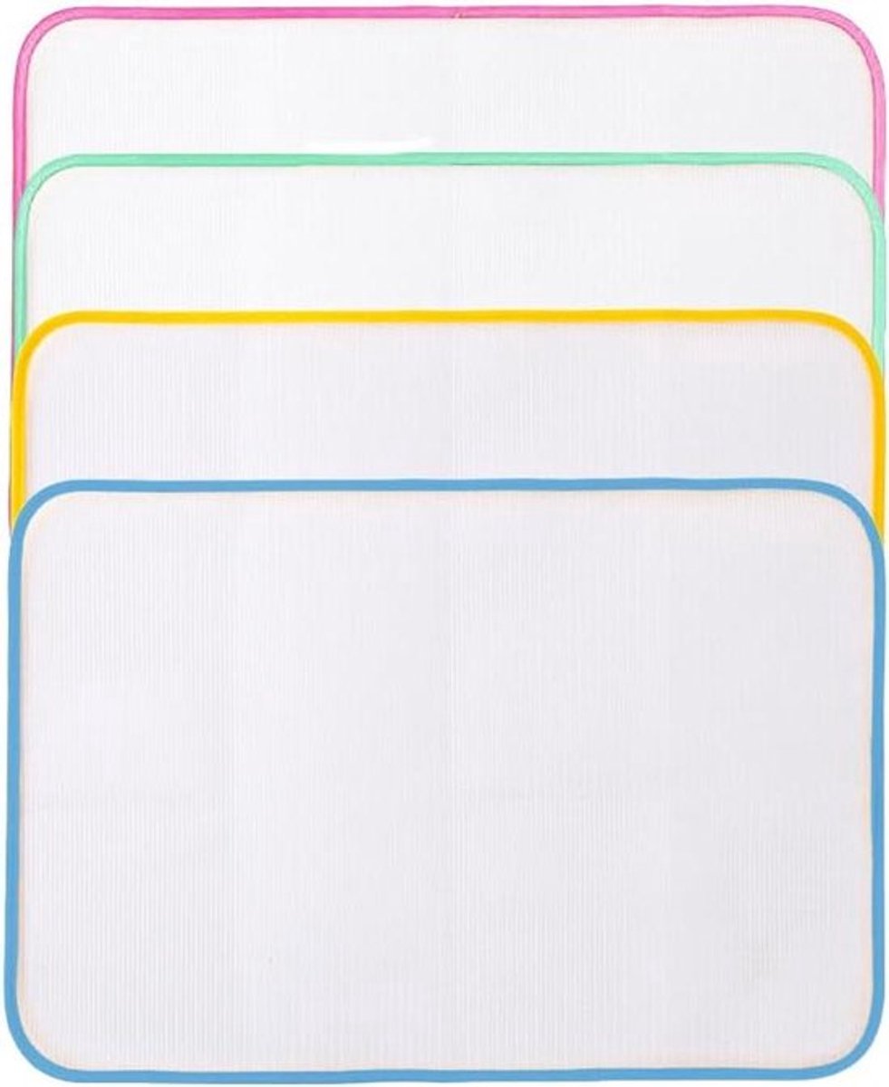 Hittebestendige mesh strijkdoek - 4 stuks, beschermende tafelblad strijkpad Beschermende mesh stof ijzeren persdoek voor delicate kleding - 40 x 60 cm