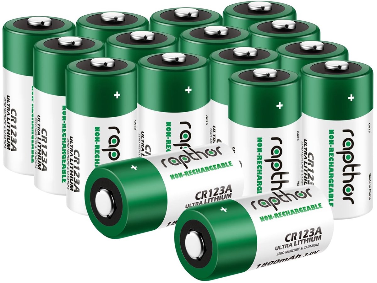 Solidchoice - Lithiumbatterijen CR123A 3V Verpakking van 16