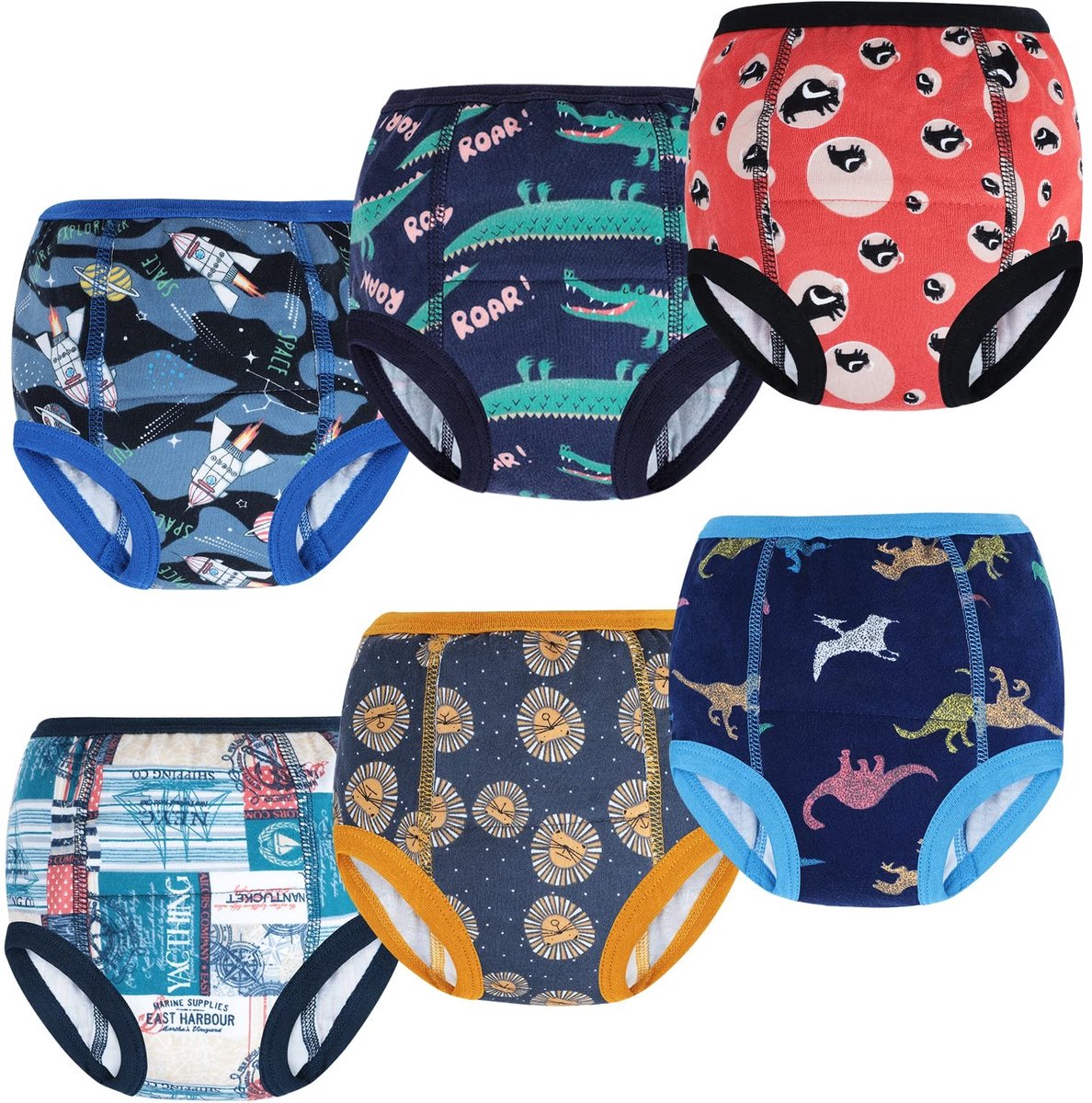 Solidchoice - Set van 6 Kinderen Potty Training Broeken van Katoen