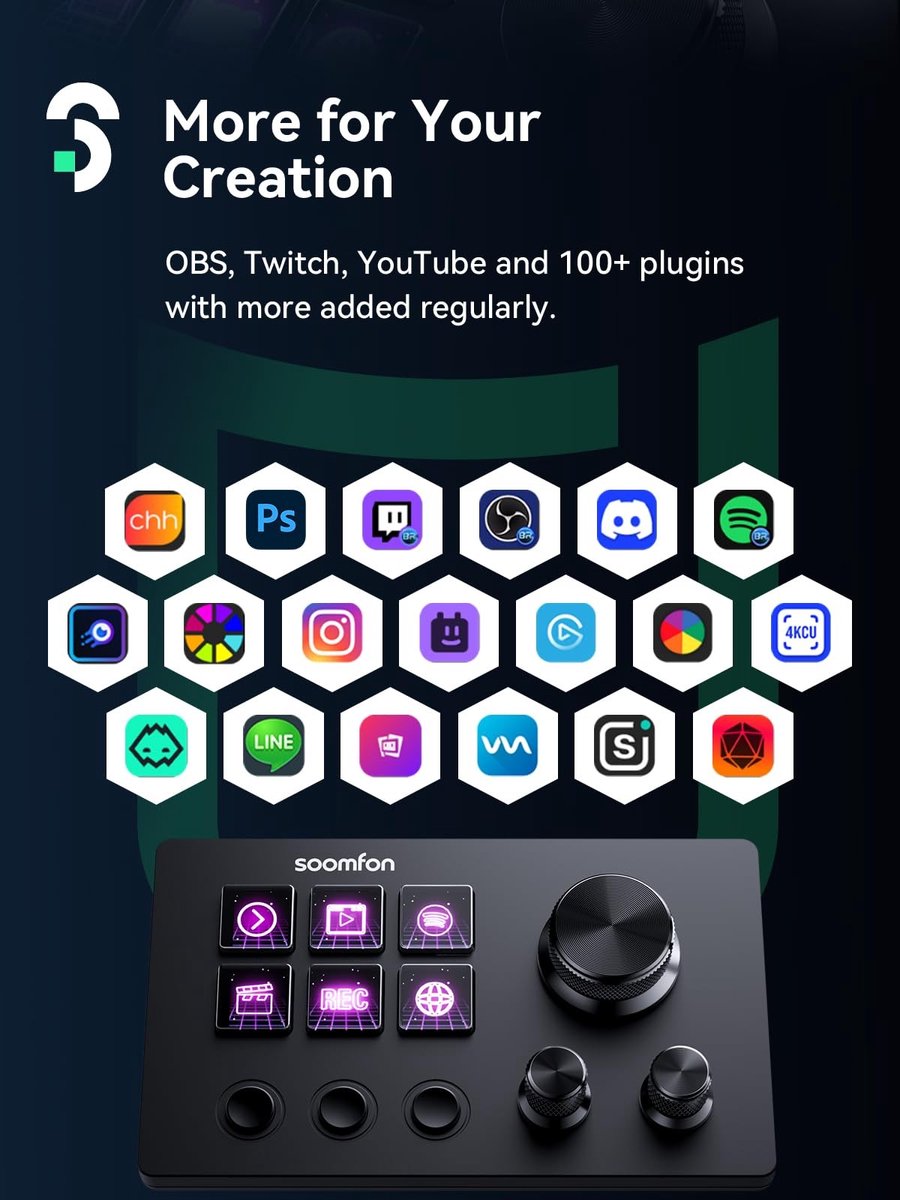 Solidchoice - Stream Control Deck met 6 LCD Macro Keys voor Content Creators