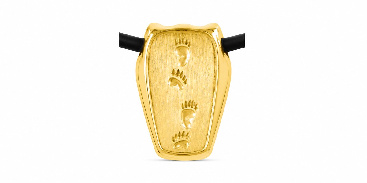 AuBor ®. Hanger. Goud. In de sporen van de beer.