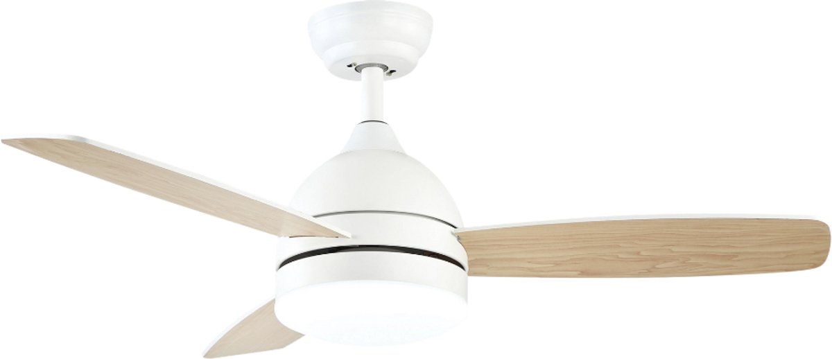 Evolar Smart Plafondventilator met Verlichting en WiFi - 122 cm - Stille Plafondlamp met Ventilator - Dimbaar Warm Wit Licht (LED) - Hout - EVO-CF48WWDW