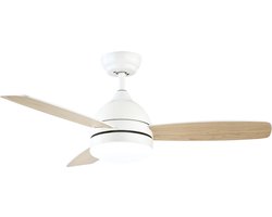 Evolar Smart Plafondventilator met Verlichting en WiFi - 122 cm - Stille Plafondlamp met Ventilator - Dimbaar Warm Wit Licht (LED) - Hout - EVO-CF48WWDW