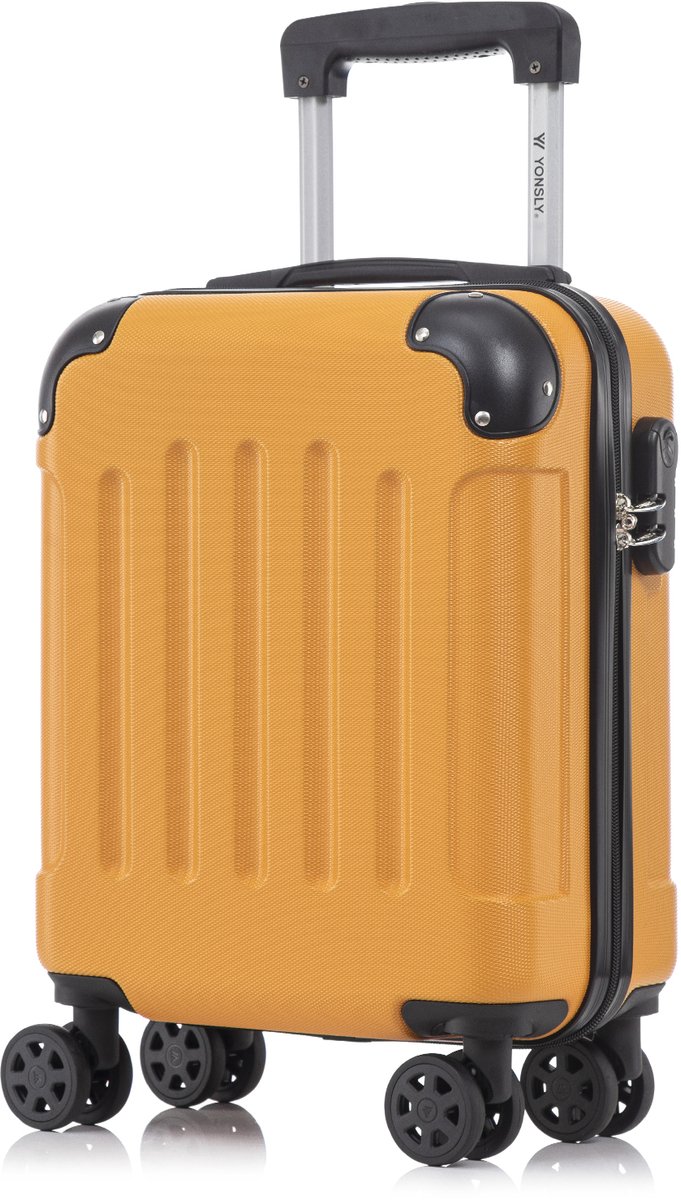 YONSLY Handbagage Koffer - 46x31x20 cm - Reiskoffer 25L - Oranje