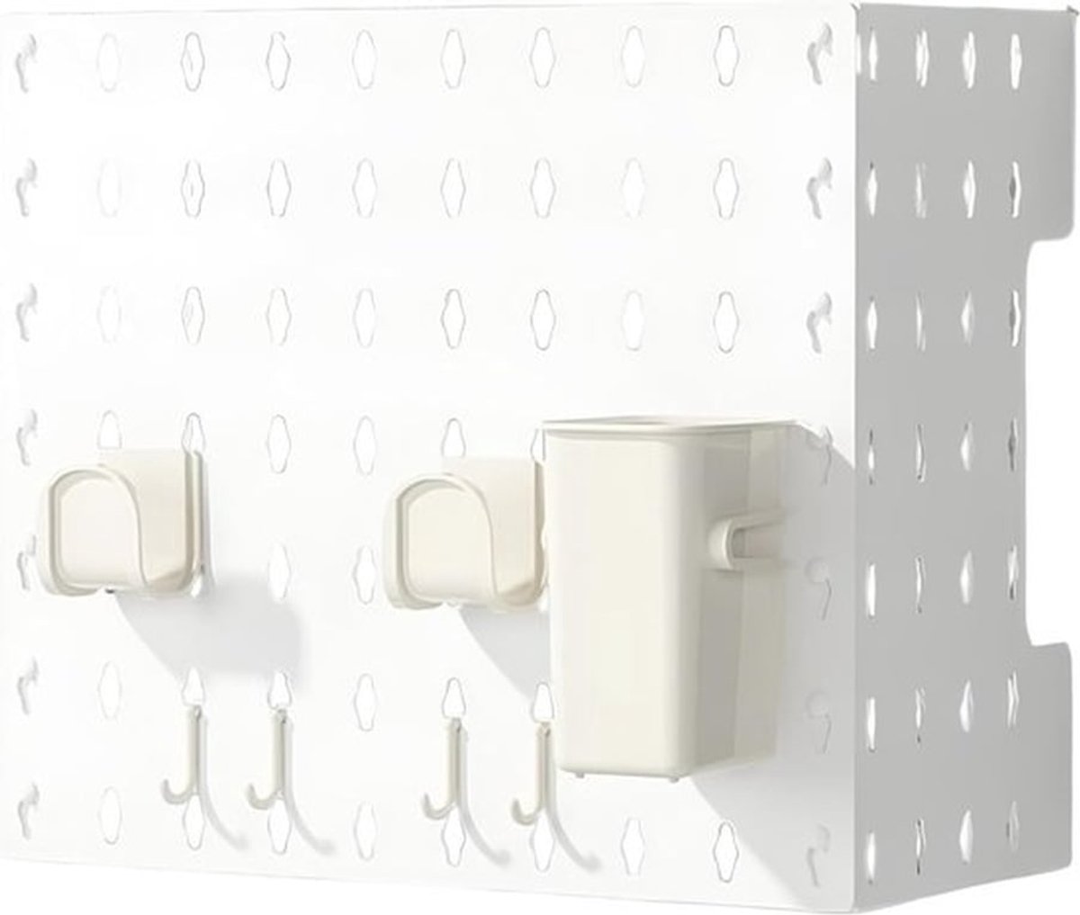 Duurzame Bescherming voor Gaswaterverwarmingsleidingen, Moderne Opslagoplossing met Pegboard en Gereedschaps Organizer voor Efficiënte Wandopslag