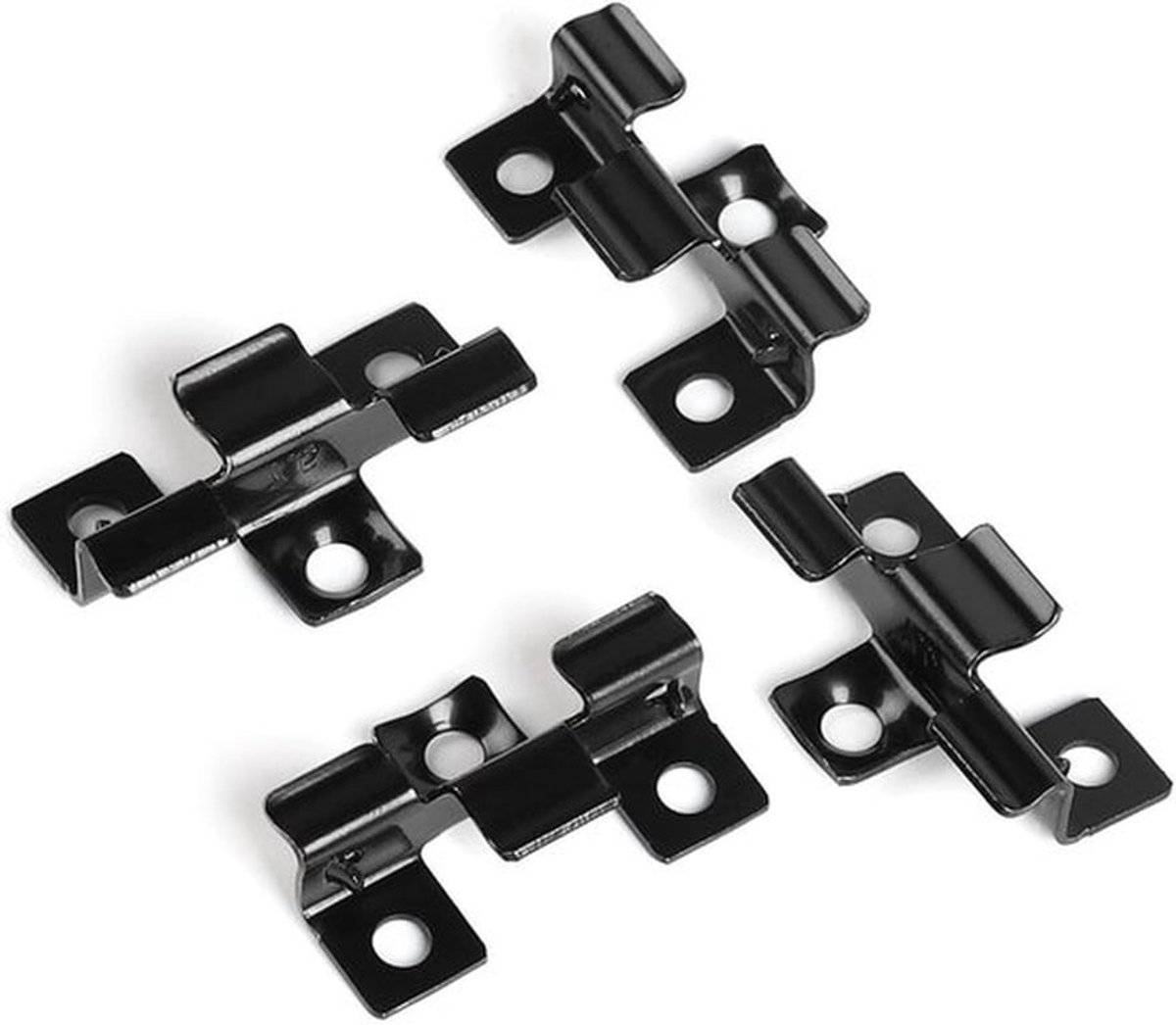 Tegelclips voor terrasplanken, roestvrijstalen clips, montage clips, zwart, 7,5 mm - Terrasplanken accessoires