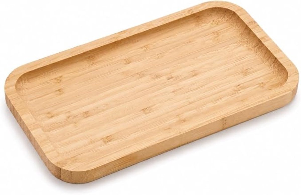 Decoratief Bamboe Dienblad Rechthoekig - Organizer voor Badkamer en Keuken