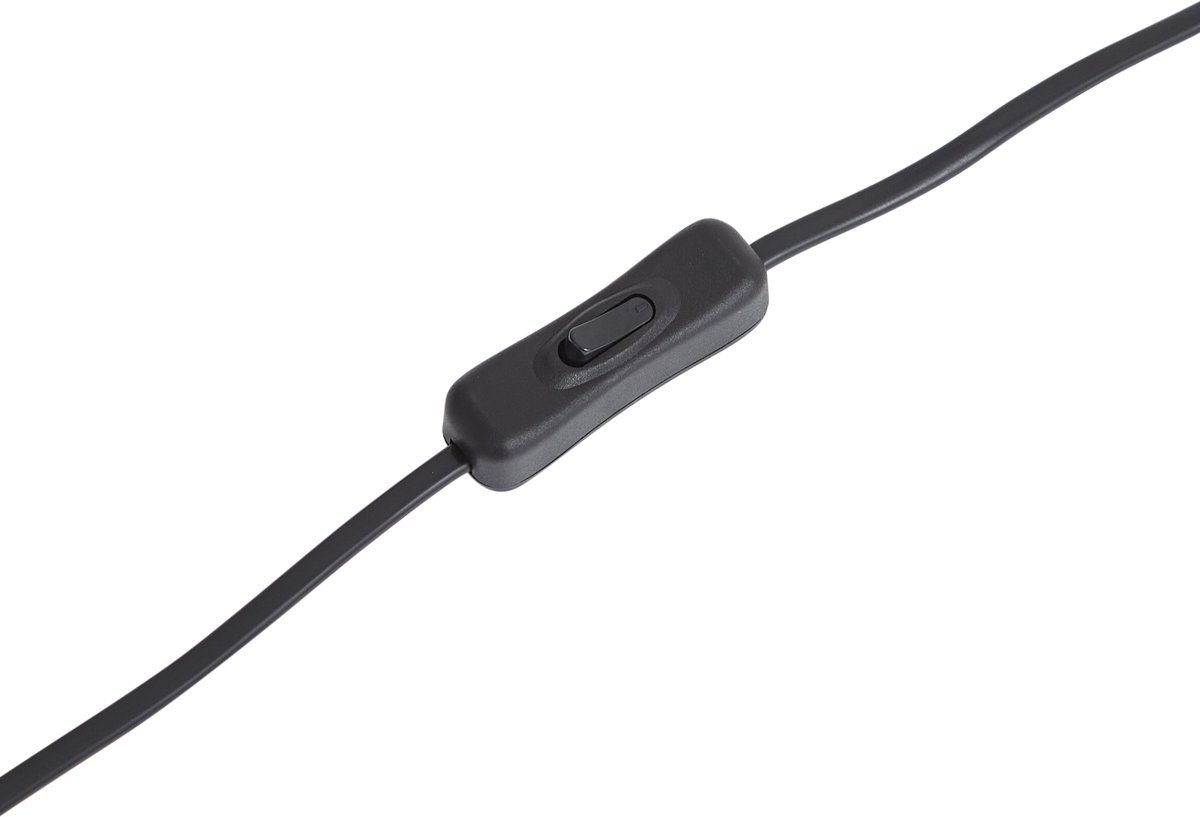 Qazqa moderne tafellamp - Thijmen - zwart, max. 15W, geschikt voor led, 76cm, ideaal als woonkamer en slaapkamer lamp