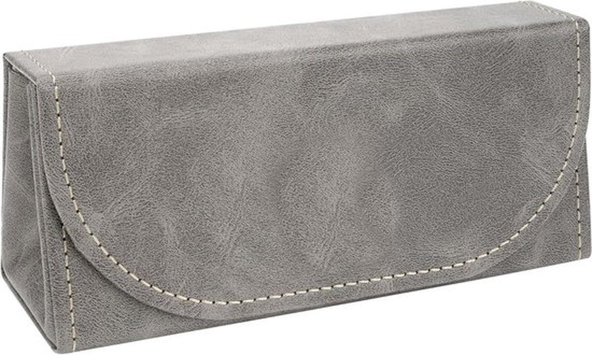 Zonnebrillentas - Brillen Etui - Groot formaat - Brillen Organizer - Opbergtas Brillen - Zonnebrillen Houder - Geschikt voor Diverse Brillenmodellen - Brillenopbergdoos Oversized voor Zonnebrillen en Brillen (Grijs)