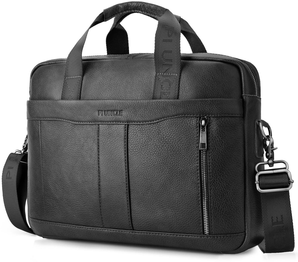 Solidchoice - Vintage Leren Laptop Schoudertas voor 15.6 inch Laptop