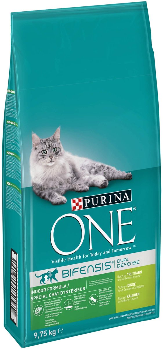 Solidchoice - Purina One Bifensis Droogvoer voor Katten, Binnenformule, Rijk aan Kalkoen, 21,50 kg