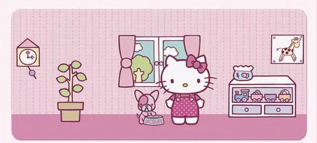Solidchoice - Graffiti Muismat met Hello Kitty Ontwerp