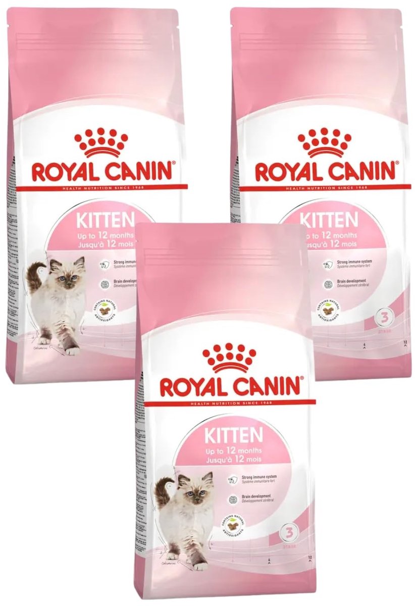 Solidchoice - Compleet Droog Kattenvoer voor Kittens, 3 x 400 g