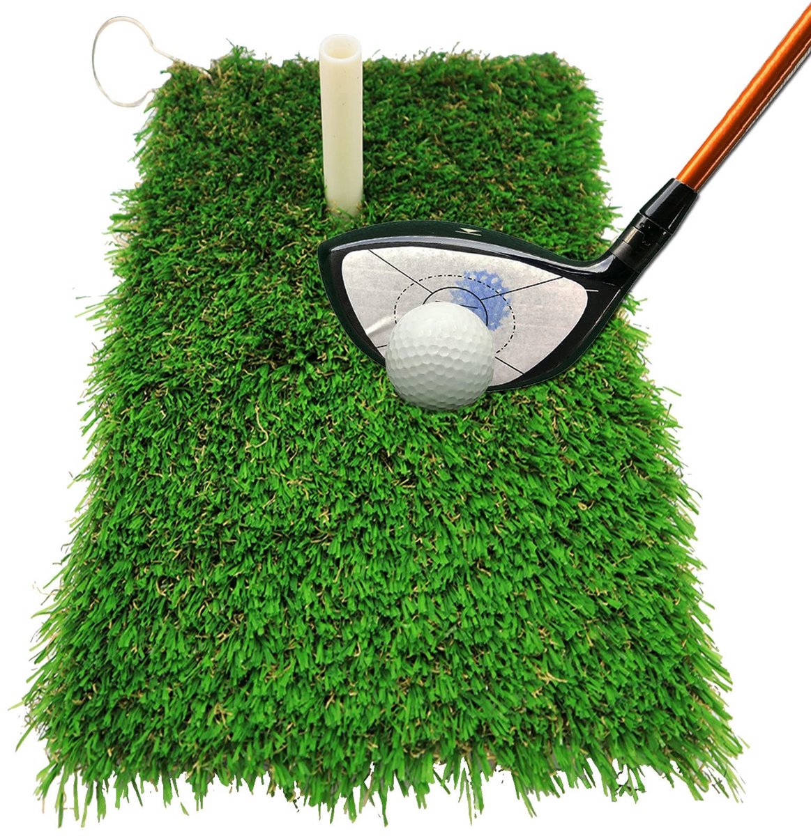 Solidchoice - Golf Mat Turf voor Binnen en Buiten met Clip en Gat