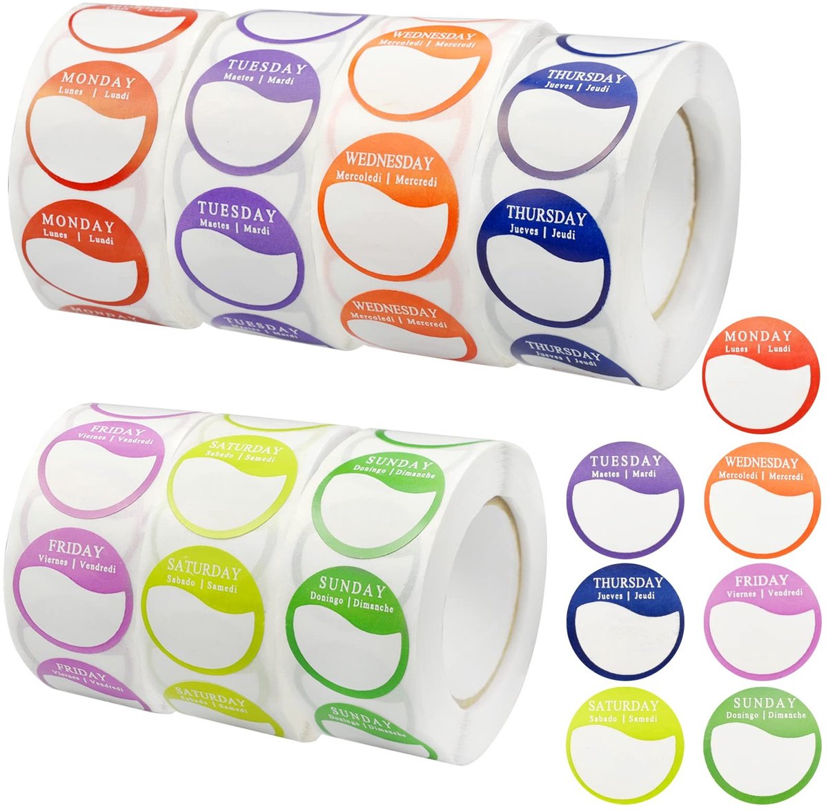 Solidchoice - 3500 Stuks Weeklabels voor Horeca en Keuken