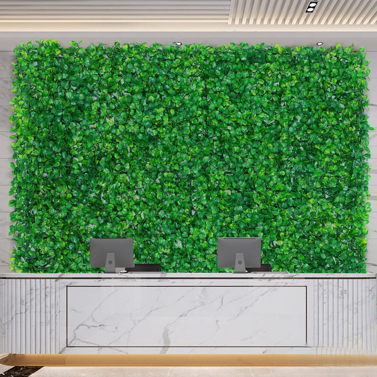 Solidchoice - Set van 12 Waterdichte Kunstplanten Panelen voor Tuin en Balkon