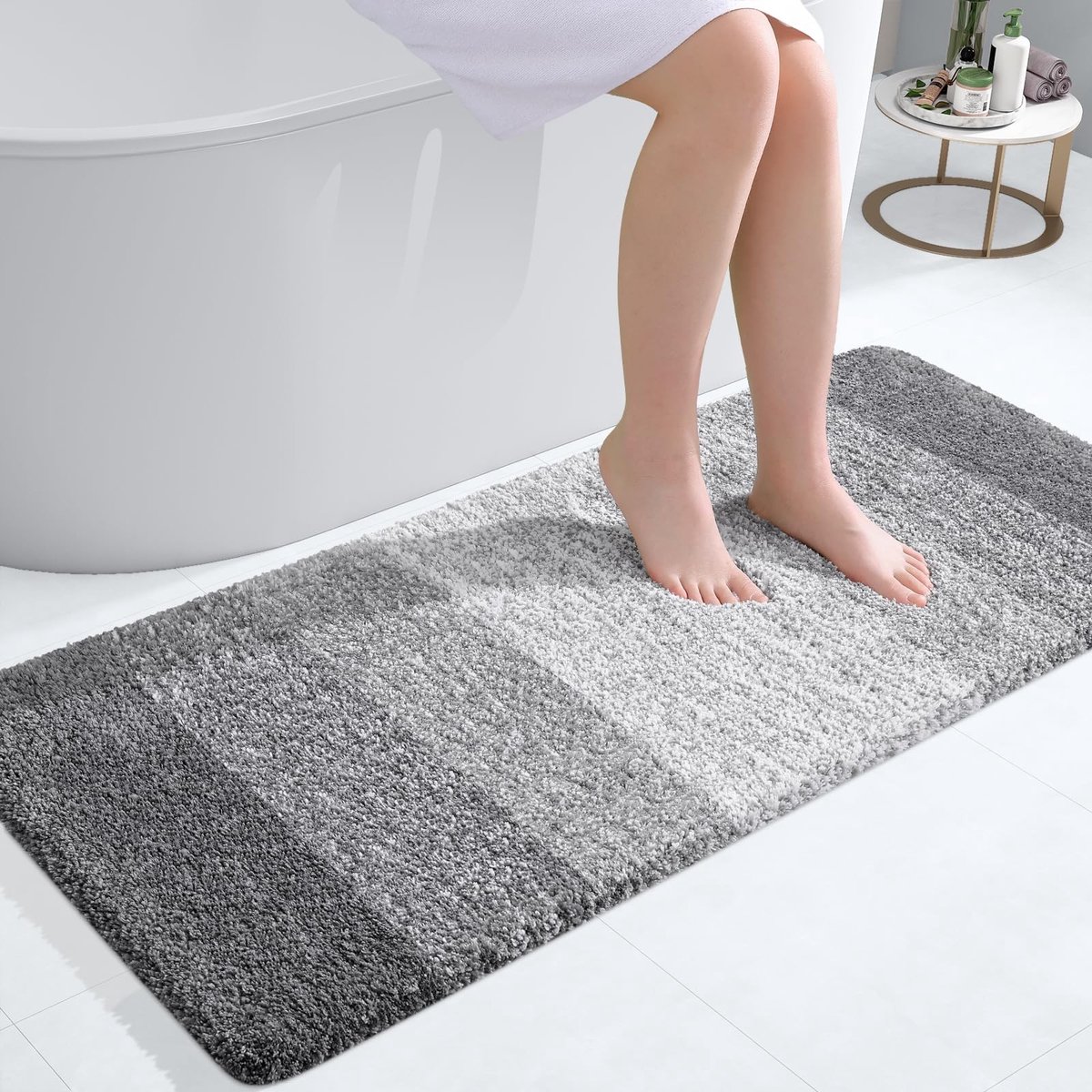 Solidchoice - Extra Zachte Microfiber Badmat met Antislip en Machinewasbaar