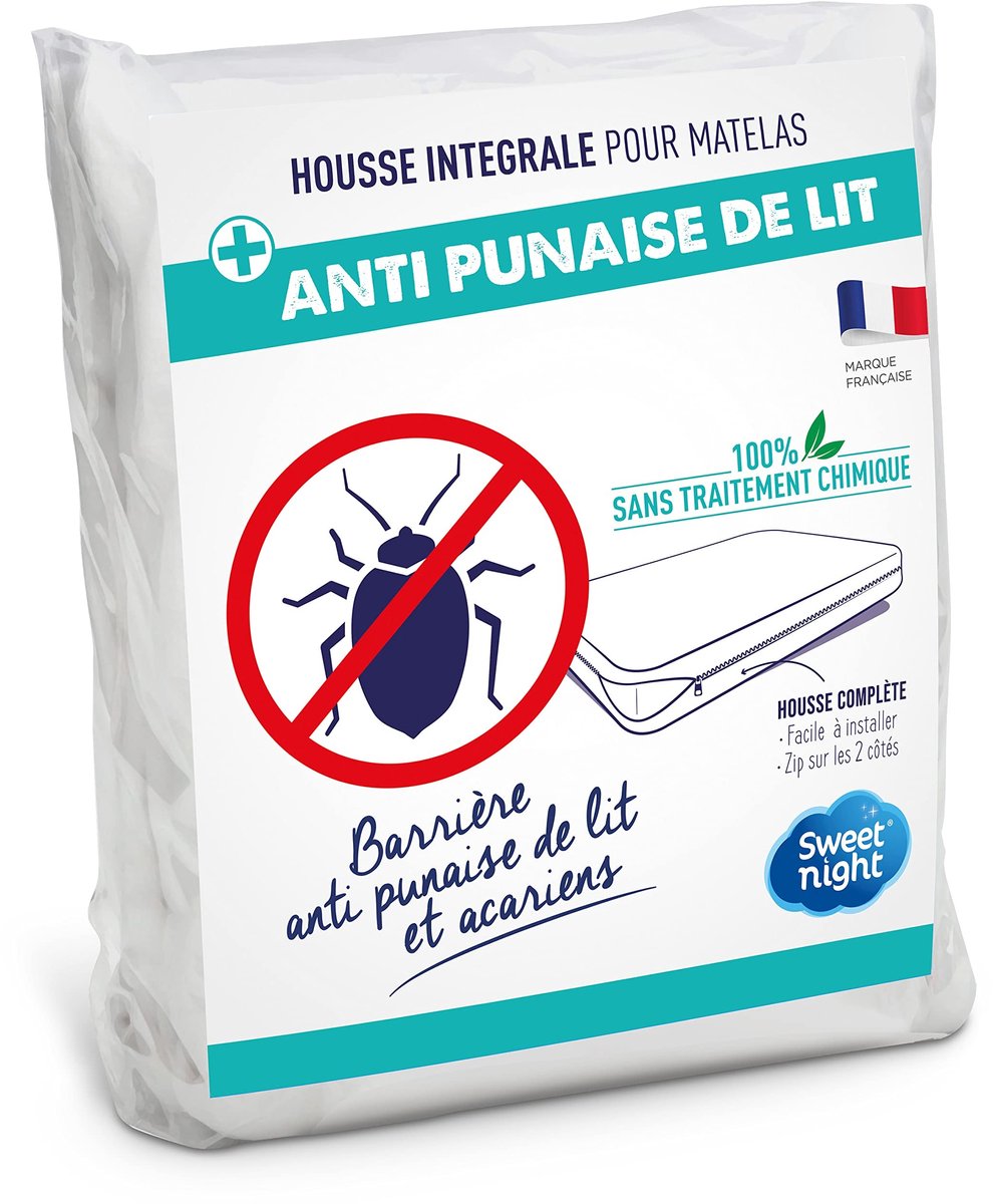 Solidchoice - Complete Matraskap 140 x 190 cm met Rits en Anti-Bug Bescherming