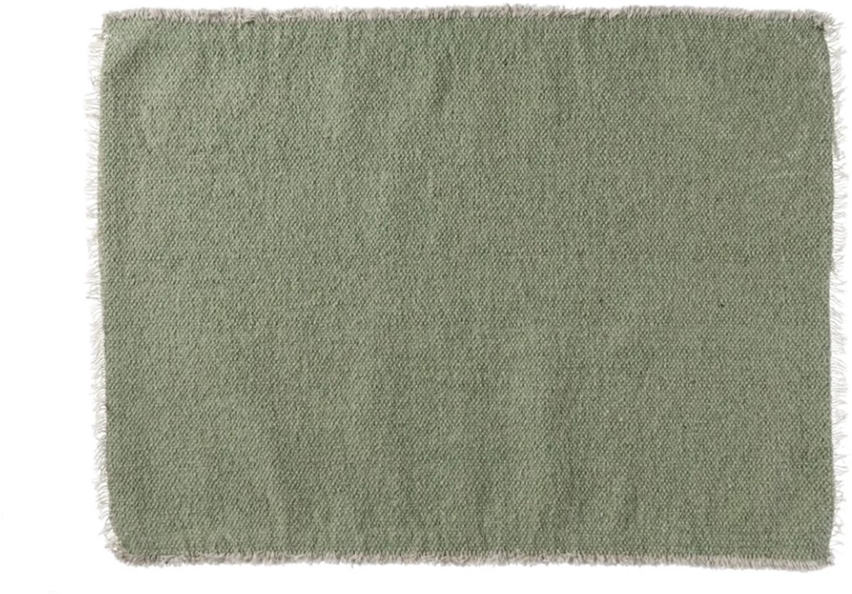 Pomax Frivole placemat katoen 50x35cm lichtgroen