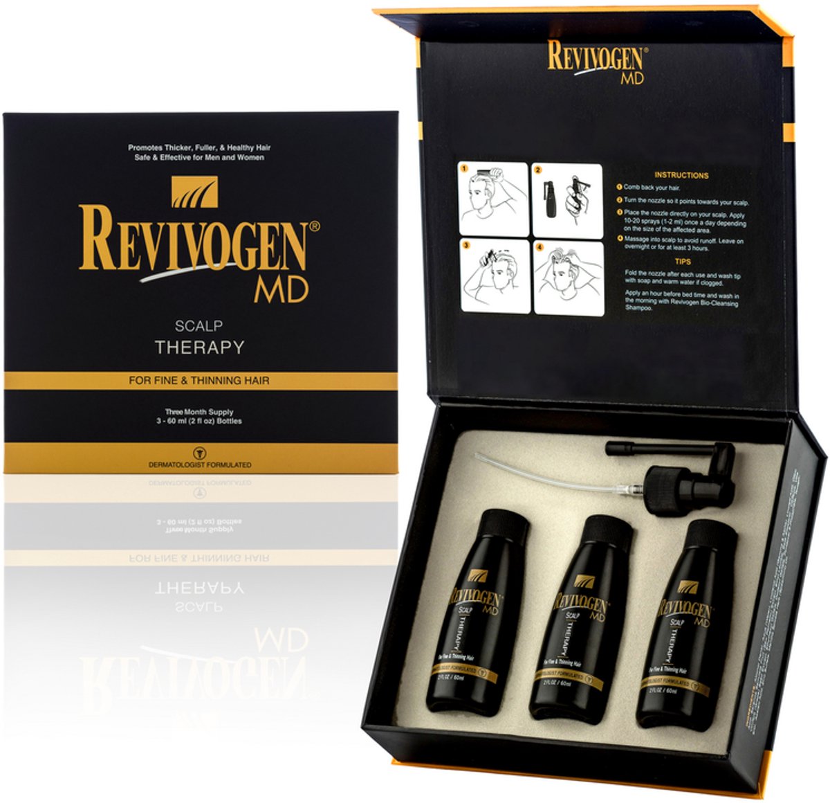 Revivogen MD Scalp Therapy – Krachtig Haarserum tegen Dunner Wordend Haar - 3 maanden Kuur