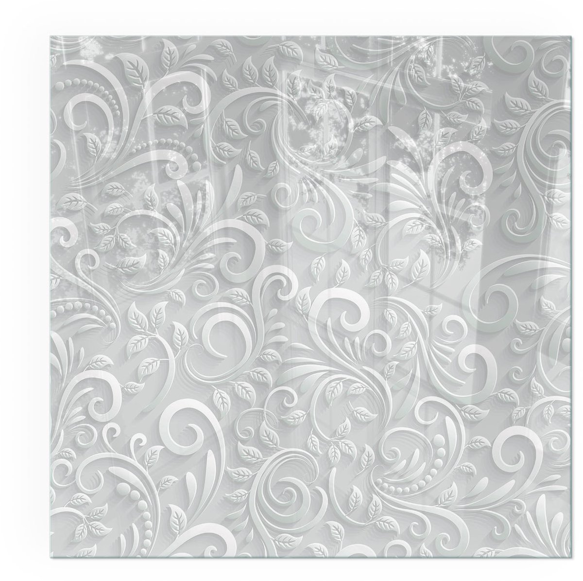 ArtPrintCavePlaat voor onder kachel - 50x50cm - Vloerplaat voor houtkachel - Kachel vloerplaat Grijs - Vloerplaat openhaard