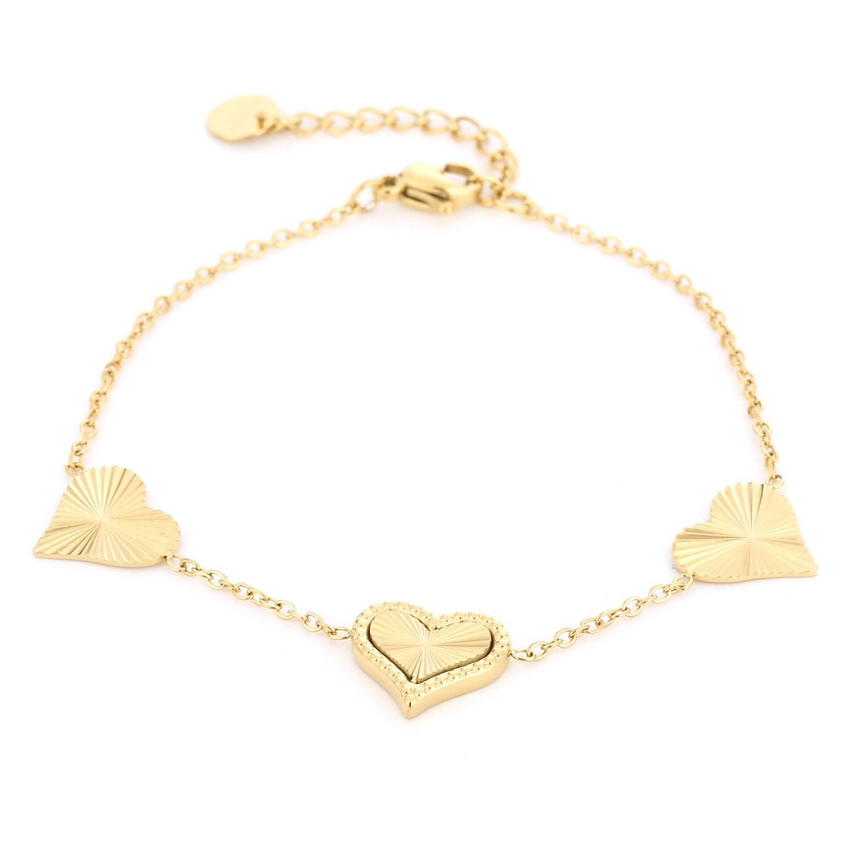 Michelle Bijou Armband Hartjes goud