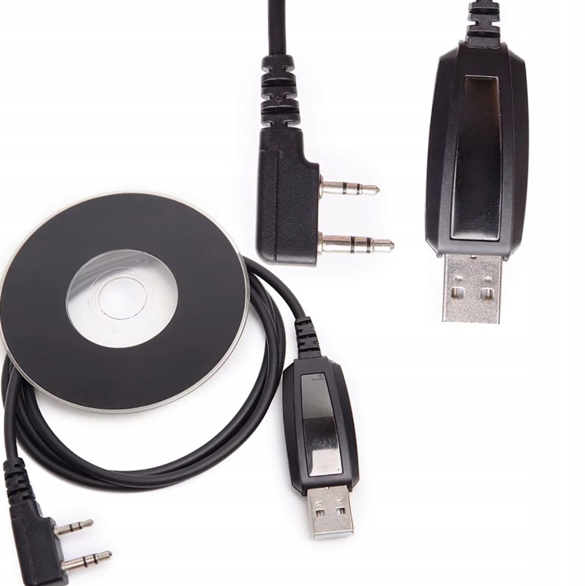 Rosfix Programmeerkabel USB - PL2303 Chip - Jack 2,5+3,5 Mm - 80 Cm met CD Drivers