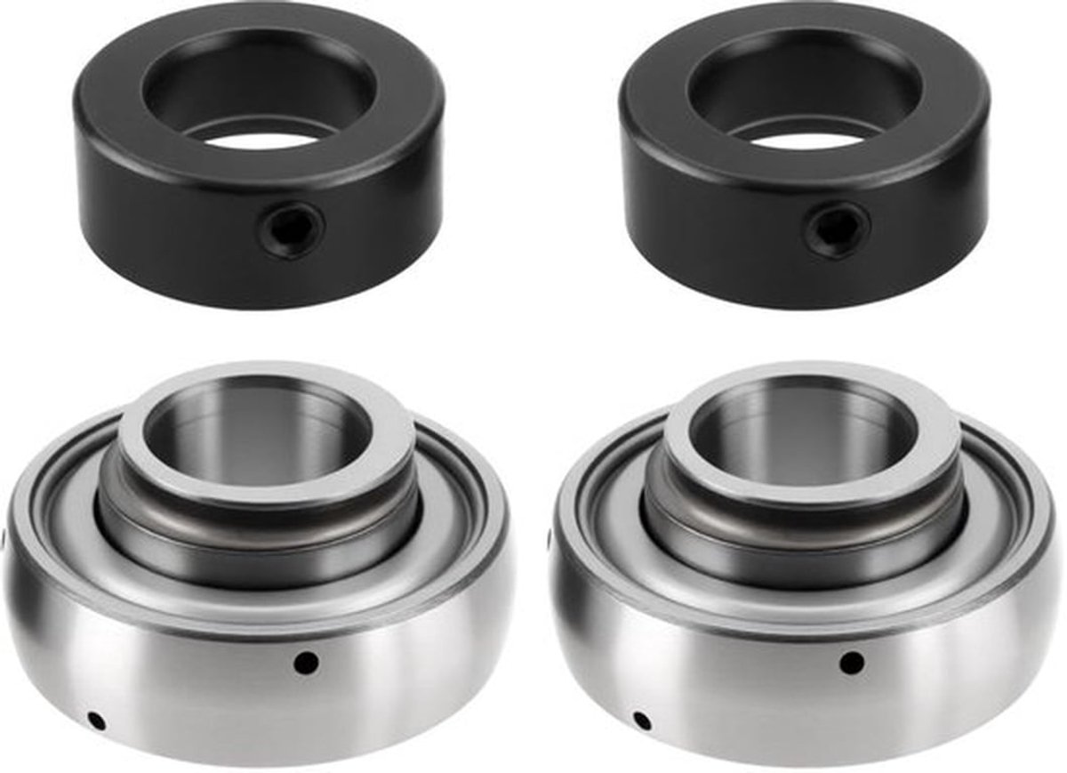 Lager Model SA204-12 - Binnendiameter 19,05mm - Buitendiameter 47mm - 2 Sets - Compatibel met MTD 941-0309 - Betrouwbare materialen - Rotary Bearing