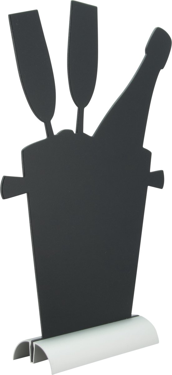 Securit® aluminium tafelkrijtbord Champaign in zwart