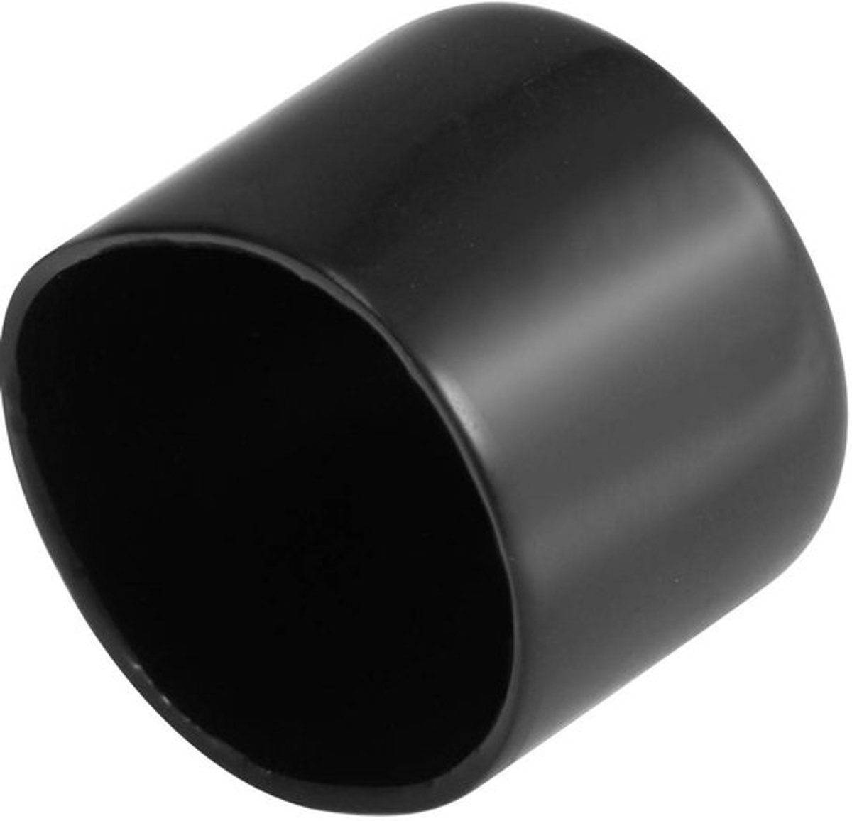 Eindkap 60 mm ID - 4 Stuks - Zachte Rubber - Flexibele Schroefdoppen - Draadbeschermers - Zwarte Vinyl - Hoogwaardig PVC - Draadkap