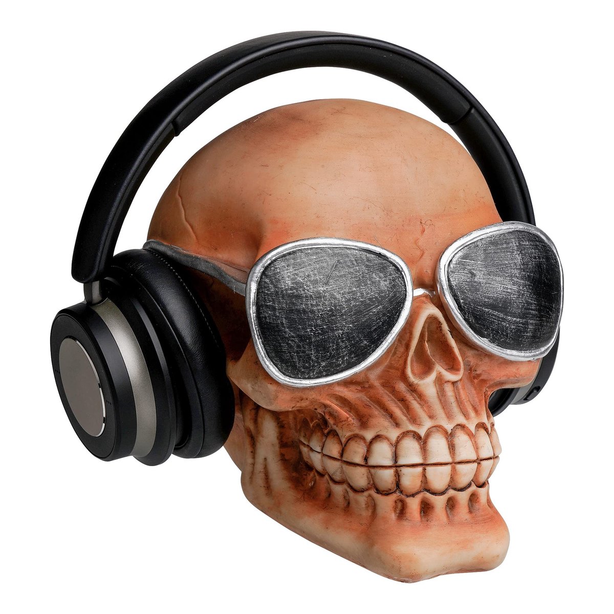Solidchoice - Decoratieve Skull Hoofdtelefoonhouder met Zonnebril