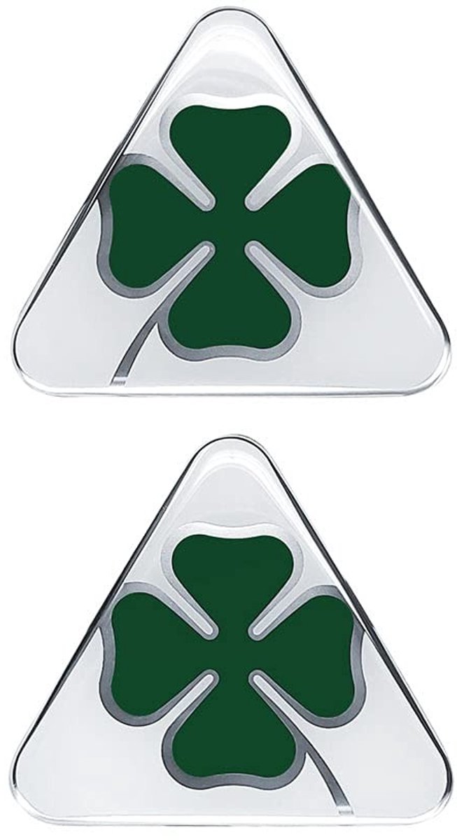 Solidchoice - 3D Sticker Klavertje voor Auto 95 x 85 mm