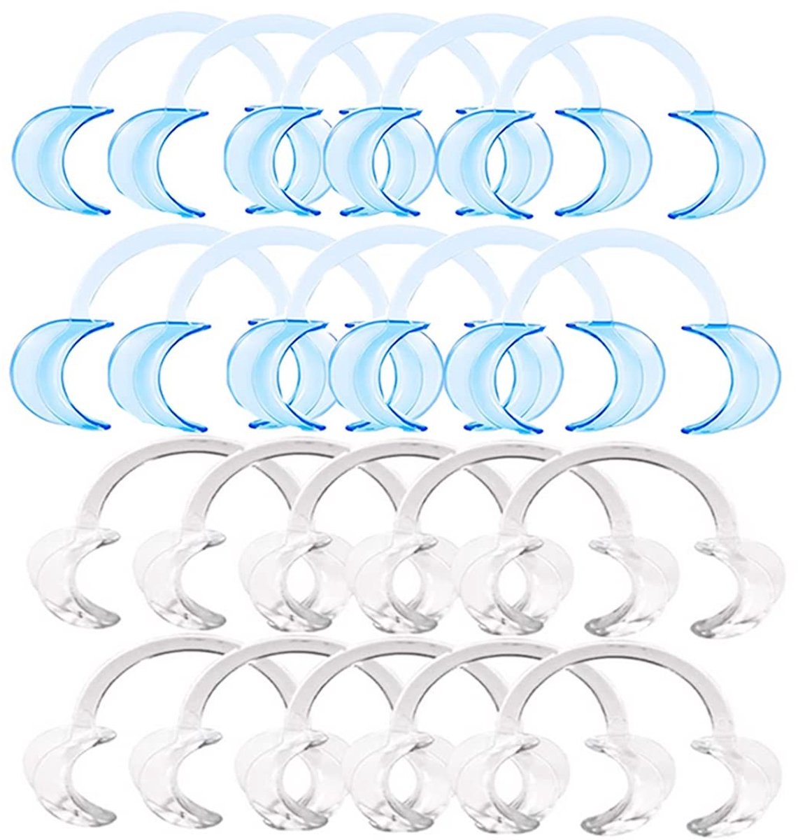 Solidchoice - 30 Stuks C-vormige Mondopener voor Tandheelkundige Procedures