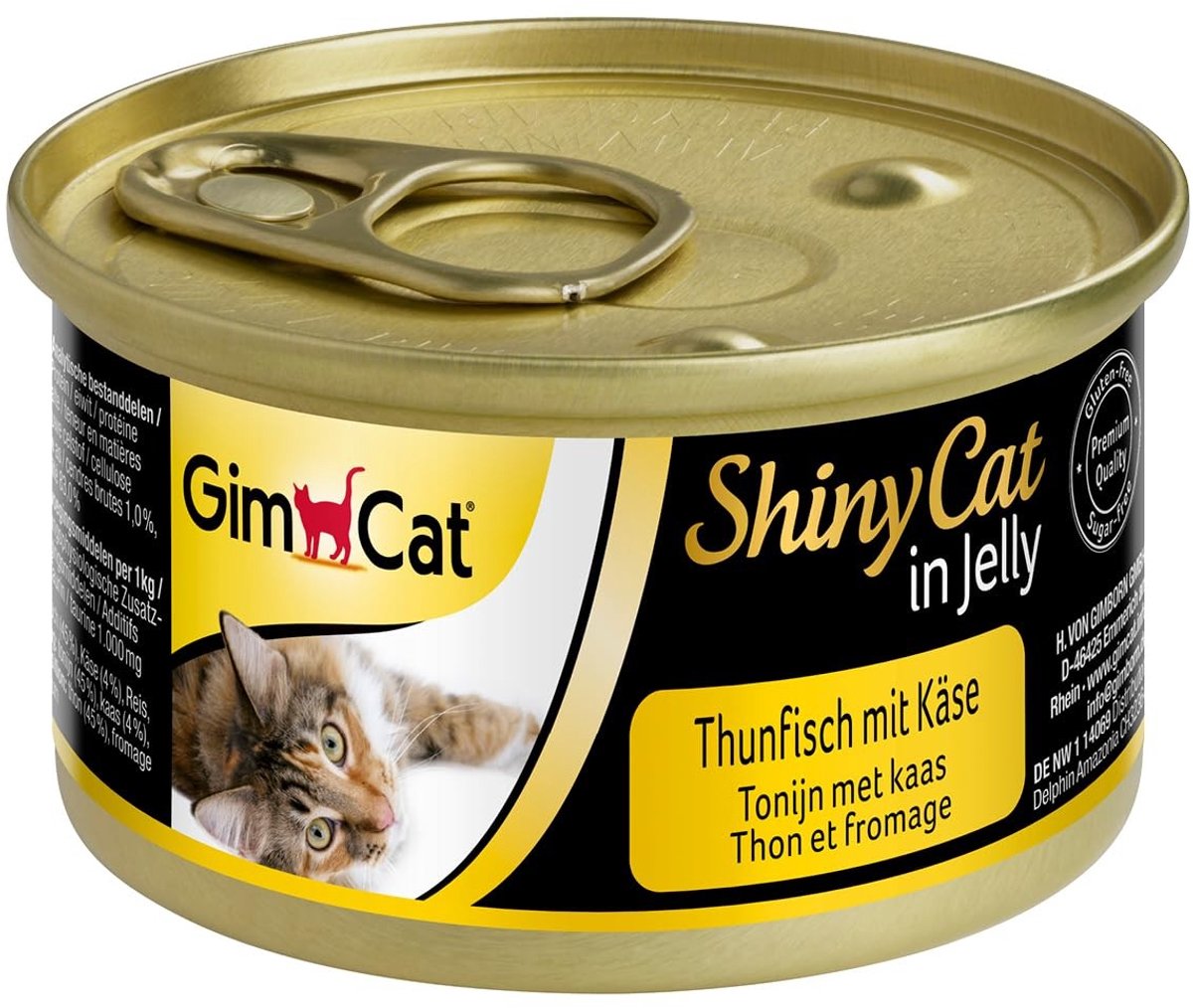 Solidchoice - Natvoer voor Katten met Tonijn en Kaas, 24 Blikken van 70g