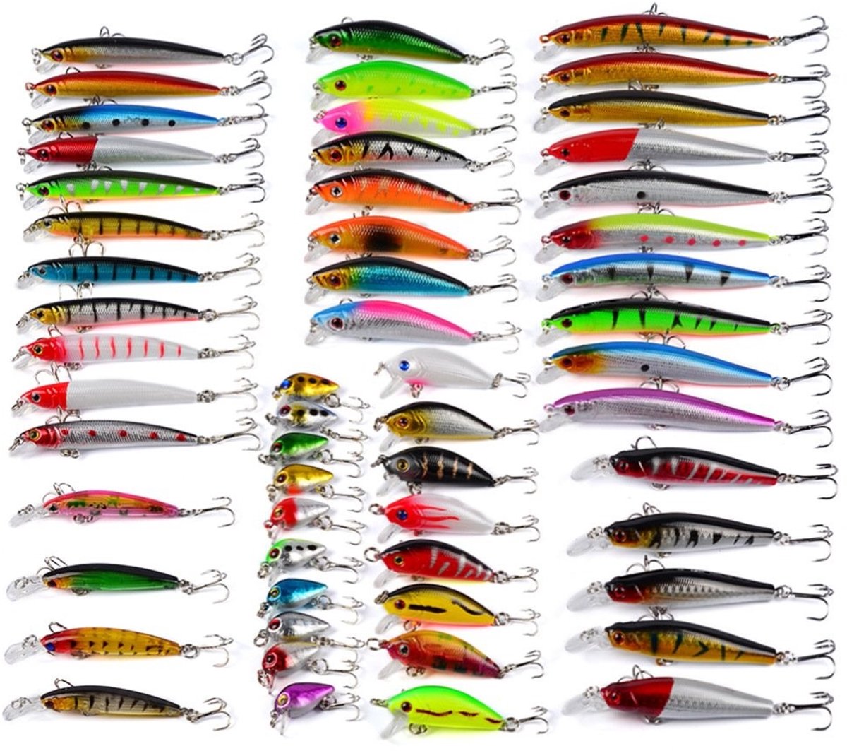 Solidchoice - Vissersaas Kit met Hard Minnow Lures voor Zoet en Zoutwater